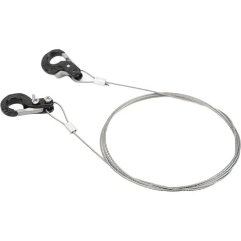 Lot de 2 crochets de remorque RC en métal, en alliage d'aluminium et d'acier, légers et compacts, pour SCX10, D90 et TRX4 (noir). (1/5)