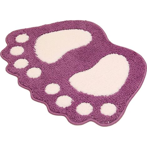 Tapis de salle de bain antidérapant Motif pattes 40 x 60 cm