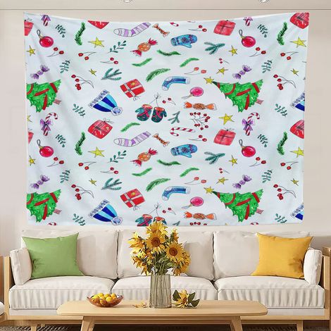 Tapisserie humoristique rétro et tendance pour décorer le mur d'une chambre. 200x150cm (1/5)