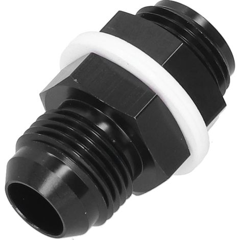 Raccord traversant droit pour pile à combustible 10AN à 10AN, filetage mâle, aluminium 6061‑T6, avec 2 rondelles (1/5)