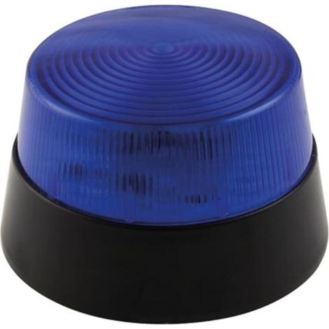 – Lampe clignotante à LED bleue 12V – Ø 77 mm – Indice IP20 pour usage intérieur – Câblage AWG24 – HAA40BN (1/3)