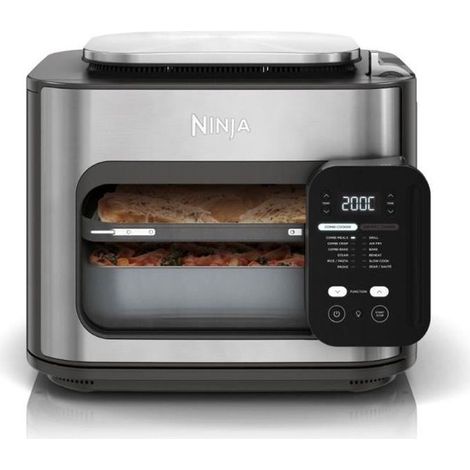 Ninja – Combi multicuiseur 12-en-1 1780 W – Friteuse sans huile – Mode de nettoyage facile – Pour 8 personnes – Design moderne gris (1/10)