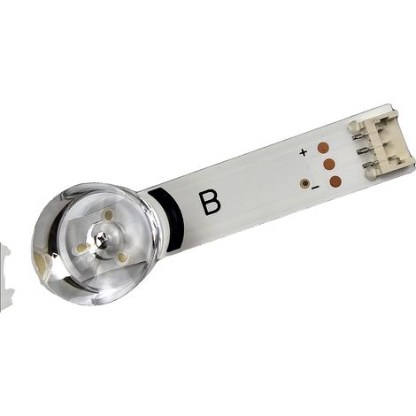 Ruban LED, longueur de 1240 mm, 11 perles LED par bande, tension de 6 V, compatible avec les téléviseurs de 60 pouces, comprend 12 pièces (1/5)