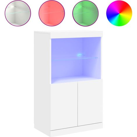 Maison Exclusive - Credenza con Luci LED Bianca 60,5x37x100 cm