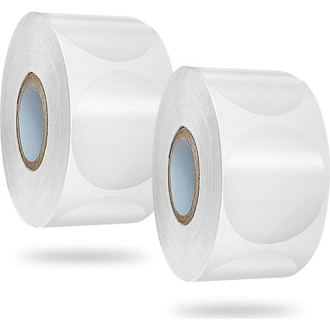 Runde, selbstklebende Etiketten, 1000 transparente Verschlussetiketten, 2,5 cm