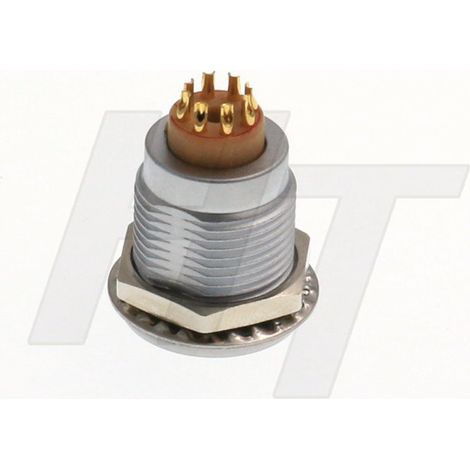 Connecteur circulaire Push Pull en métal Montage sur panneau Prise œuf 9 broches Mâle Femelle Contacts 9P Douille (1/3)
