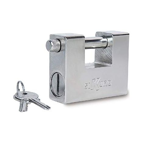 Lucchetto Antiscasso SSU84UK Ilsa Acciaio Carbonitrurato Cromato Chiavi 3