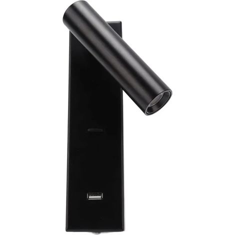 Lampe de Lecture Murale LED Rechargeable en Aluminium avec Interrupteur et Port USB 100240V YYV (1/4)