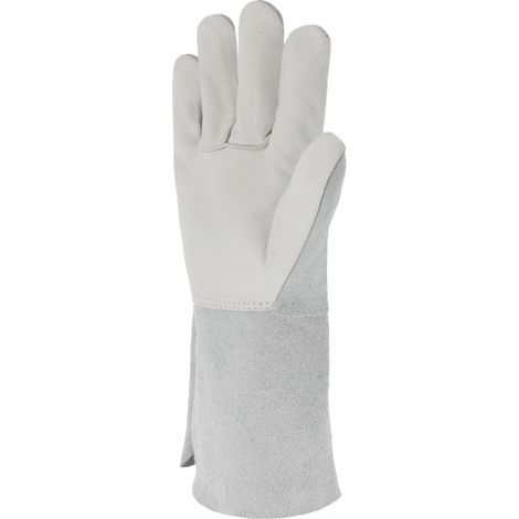 Gant paume fleur bovin Dos croûte Manchette croûte 15 cm T10 - SINGER - 51EFC15