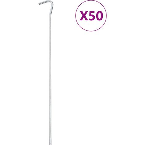 Zeltheringe 50 Stk. 30 cm Ø5 mm Verzinkter Stahl