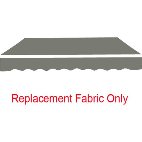 Greenbay 4x3m Garden Awning Replacement Fabric Top Cover Front Valance Grey
