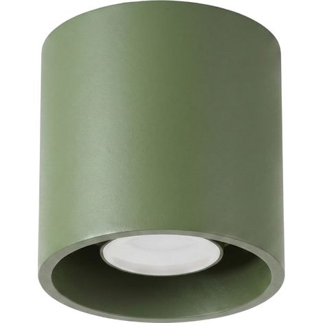 Plafonniers Orbis aluminium vert olive 1xGU10 10cm Sollux (1/5)
