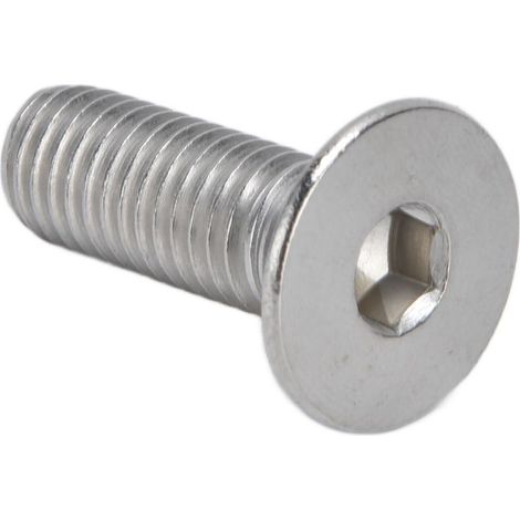 30 vis à six pans creux M10, 10 mm, en acier inoxydable A2, tête fraisée hexagonale, pour fixations industrielles M10x30 (1/5)