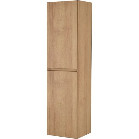 Colonna bagno sospesa 120 cm noce gold con ripiani regolabili Dafne (1/5)