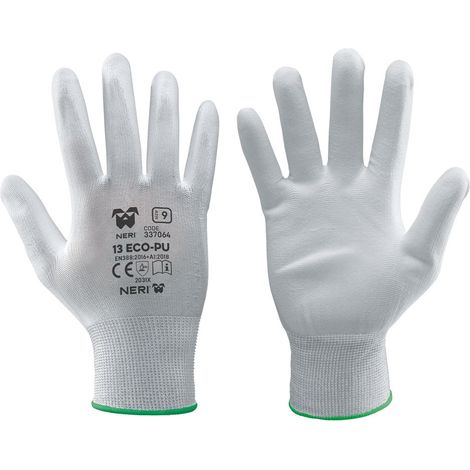 GUANTI '13 ECO-PU' Tg. 7 bianco