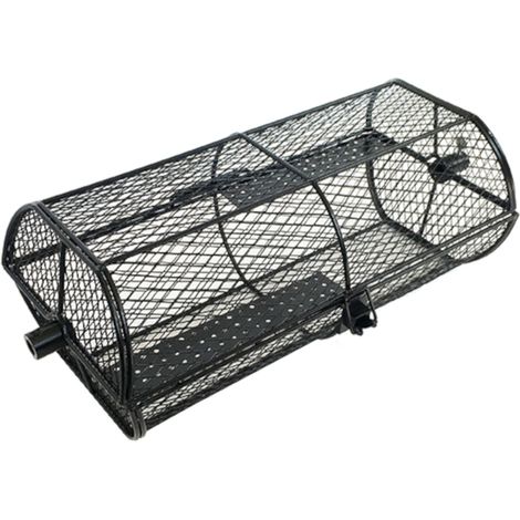 TAINO Grillrondell Grillkorb Rotisserie Grillzubehör Stahl Schwarz (1/5)