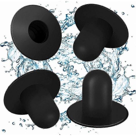 Un ensemble de 4 bouchons muraux pour fond de piscine - bouchons de rechange pour les filtres de plusieurs marques de systèmes de pompes de filtration. (1/5)