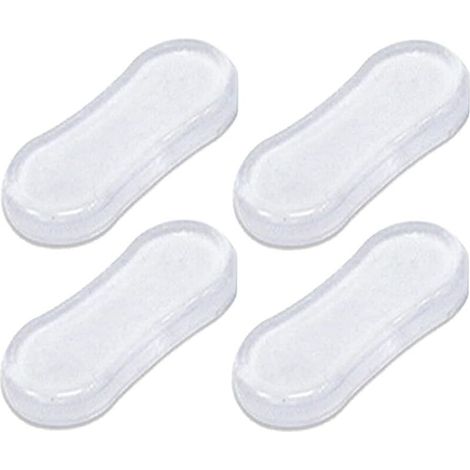 Lot de 4 amortisseurs pour siège de toilette, accessoires de toilette, couvercle de toilette, joint d'étanchéité pour abattant de toilette, amortissement du bruit avec adhésif puissant