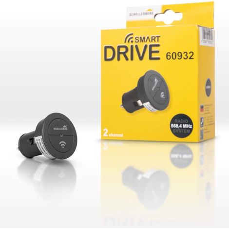 Schellenberg 60932 Telecomando cancello e apricancello radiocomando per accendisigari Auto, 2 canali, 868,4 MHz, Porta del Garage, Zubehör Smart Drive M,L,XL (1/5)