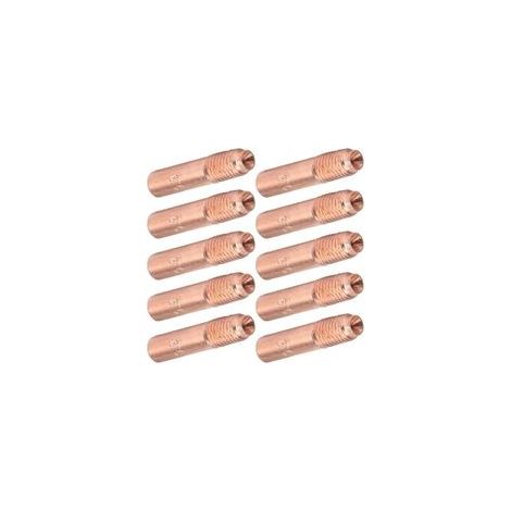 Buses de soudage MIG 0,9 mm – Lot de 10 embouts de contact en cuivre pour soudage industriel