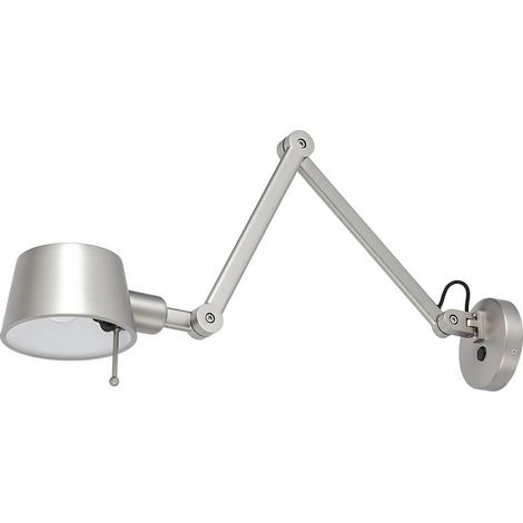 Lucande Lámpara de pared 'Silka' en Gris Metal
