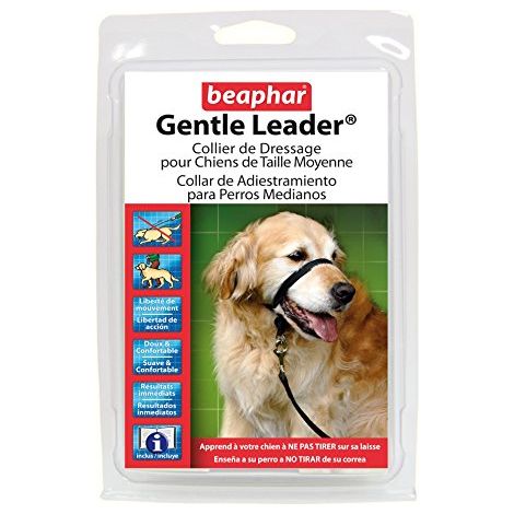 Collare di addestramento del leader delicato Beaphar per cani e cuccioli - Black - taglia M (1/3)