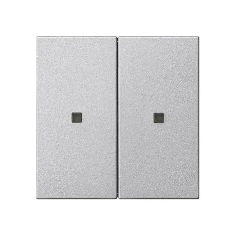 Gira RF Bedienaufs. 2f KNX System 55 F Alu [510726], 5107 26