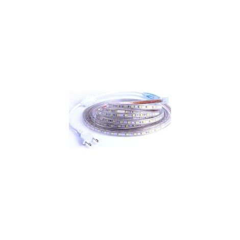 Ruban à LED, Bande LED 2M, Lumineux Bandeau Led 220v, 5050 IP65 Etanche Bande Strip Led, Blanc Chaud (2) (1/5)