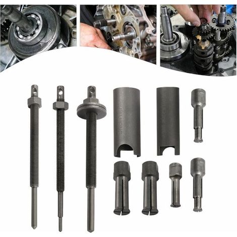 Extracteurs de Roulements de moto 8 PIÈCES Kit d'outils De Retrait de Roulement interne 9-30mm Ensemble d'extracteur de Roulement Intérieur de Moto pour Roue de Vélo, Roulement de Machine, (1/5)