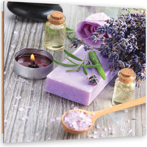 Quadro deco panel, Sapone viola zen spa - 60x60 (1/5)