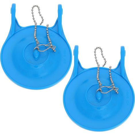 2pièces Clapet De Toilette Kit De Réparation Pour Réservoir Avec Chaînette Et Crochet Lot De Clapets De Remplacement Pour Chasse Eau (1/5)