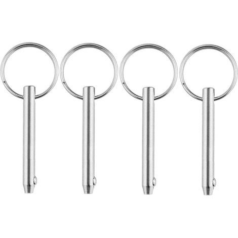 perni a sgancio rapido, perni a sgancio rapido marini in acciaio inossidabile con estremità a sfera a molla, accessori di bloccaggio, perno di bloccaggio a sfera (8 x 72 mm)