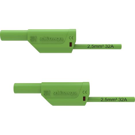 Schützinger VSFK 8500 / 2.5 / 100 / GN Cordon de mesure de sécurité mâle 4 mm mâle 4 mm 100.00 cm vert 1 pc(s) Y487792