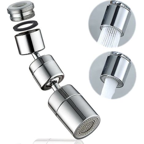 1080 Swivel Faucet Aerator, Universal Splash-Proof Filter Faucet Sink Accessory, Dual Function Adjustable Water Flow, Splash-Proof Faucet Sprayer (1/5)