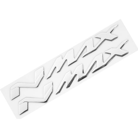 Set mit 2 3D-Motorrademblem-Aufklebern für Yamaha NMAX155/125, silberne Aufkleber. (1/5)
