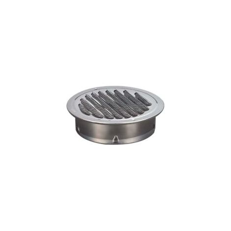 Grille de ventilation ronde en acier inoxydable 190 mm – Installation facile sans vis – Résistante aux intempéries – Pour cuisine et salle de bain