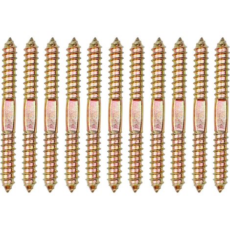 Lote de 10 Boulon à Bois de Connecteur 78 8mm Filetés Autotaraudeurs pour Meuble Fixation (1/5)
