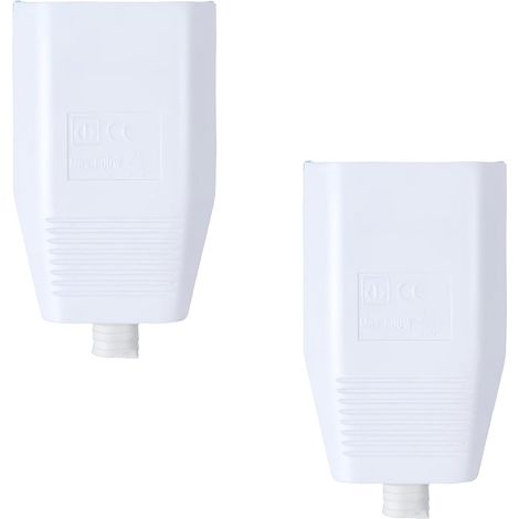 2 Pièces Prise Electrique Femelle, Prise Plate Fiche Electrique, Fiche Femelle, Accouplement Plat Euro 250v/6a Avec Décharge De Traction, Couplage De Contact De Protection (1/5)