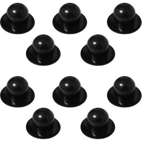 Ahlsen Bouchon de bouchon de pompe de rechange pour piscine  Noir (10 pièces) (1/5)