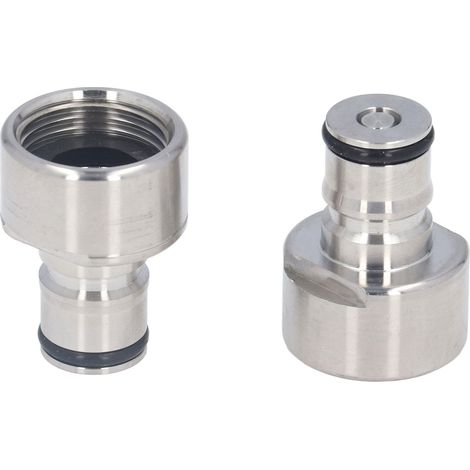 Adaptateur de raccord pour fût de bière A D S G, kit de conversion à déconnexion rapide en acier inoxydable avec verrou à bille. (1/5)