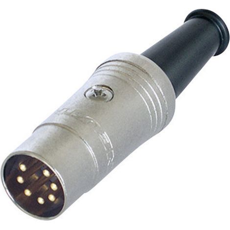 Rean AV NYS323G DIN-Rundsteckverbinder Stecker, gerade Polzahl: 7  Schwarz 1 St. (1/2)