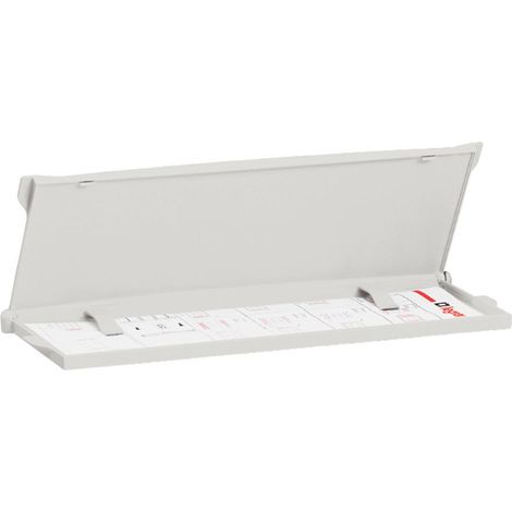 Pochette rigide fermée autocollante pour plans plastique IP30 324x120x18mm RAL7035 LEGRAND 036582 (1/2)