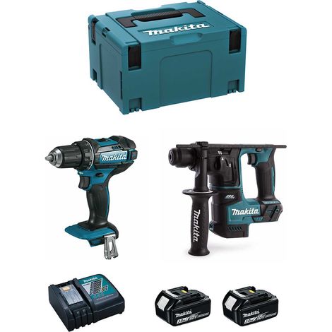 MAKITA Kit MPK18223A (DDF482 + DHR171 + 2 x 3,0 Ah + DC18RC + MAKPAC 3)