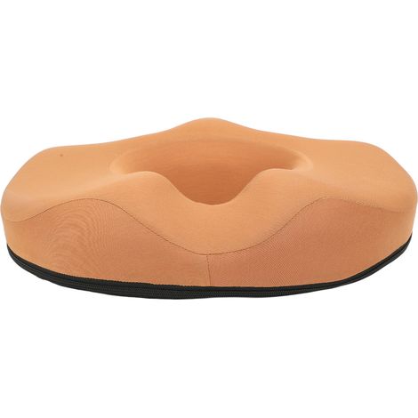 Coussin donut respirant et confortable, améliore la posture assise, coussin de chaise donut pour bureau et maison, orange (1/5)