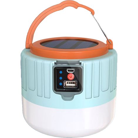 Lampe solaire camping étanche USB rechargeable LED lumière extérieure urgence pique-nique randonnée pêche (1/5)