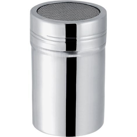 Flacon doseur de poudre en acier inoxydable, pot à épices durable en acier inoxydable, bocal à café. (1/5)