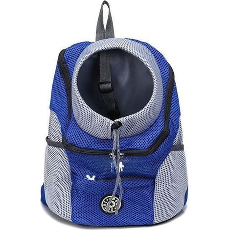 [LCS] Sac à dos porte-chien d'été - Sac à dos ventral pour chien de petite et moyenne taille - Bleu (1/5)