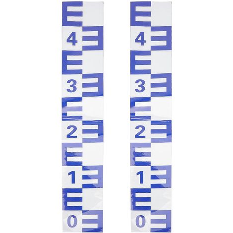 Lot de 2 autocollants pour jauges d'eau, échelles de niveau d'eau en métal, autocollants pour jauges de niveau d'eau-50.00X8.00X0.20CM-Blue