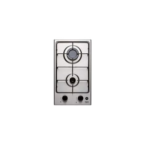 Domino a due fuochi in acciaio inox 290x510mm.