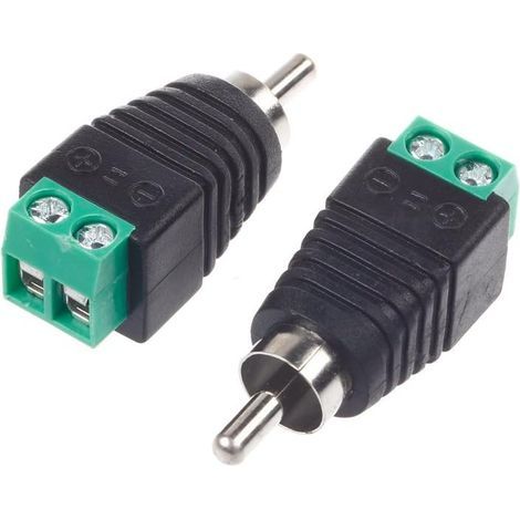 1 paire de câbles d'enceintes vers connecteur RCA mâle prise jack, mâle (1/3)